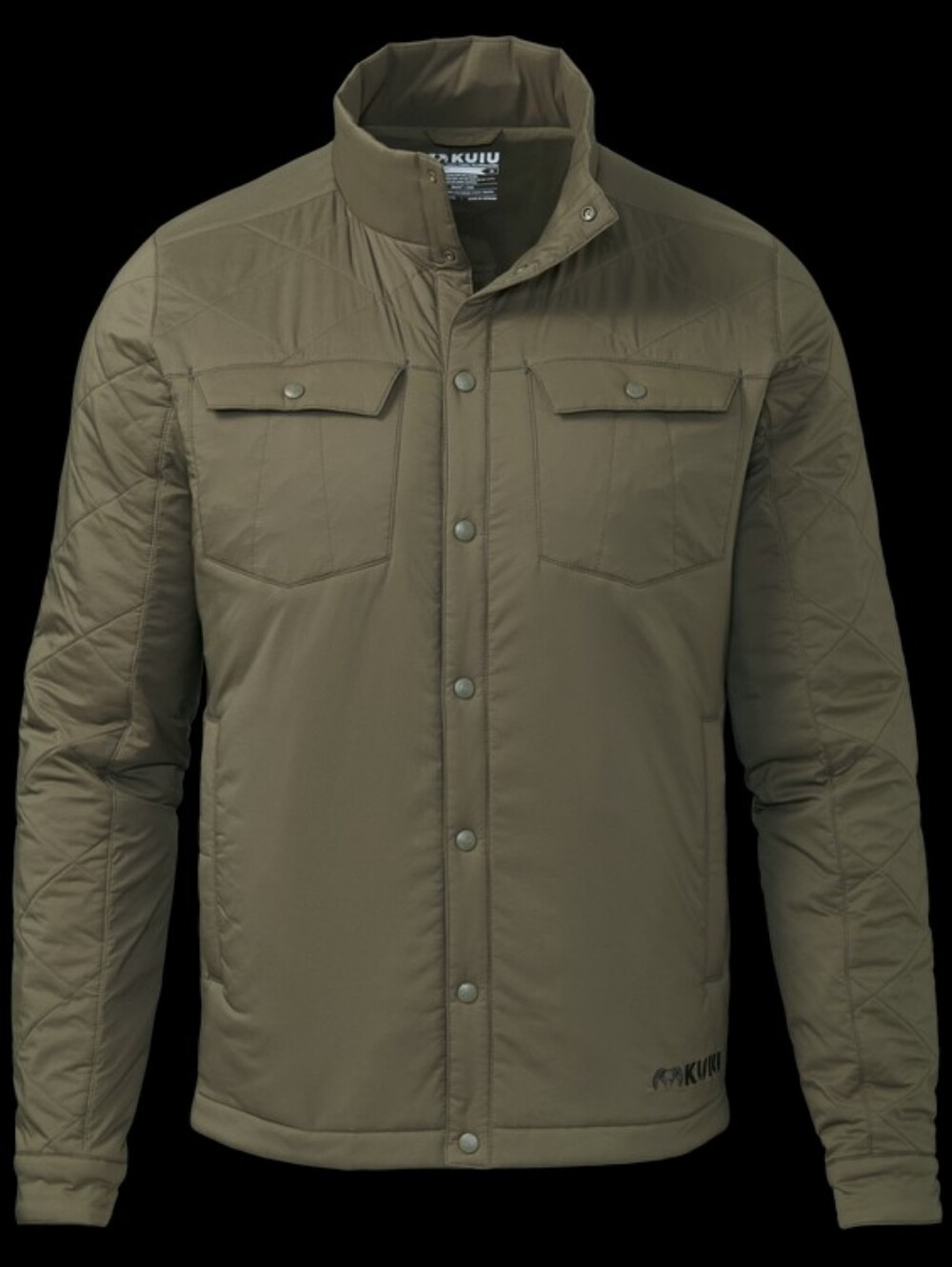 KUIU Insulated Snap Shirt Jacket Men's M Olive Quilted Toray 3DeFX+ Hunting